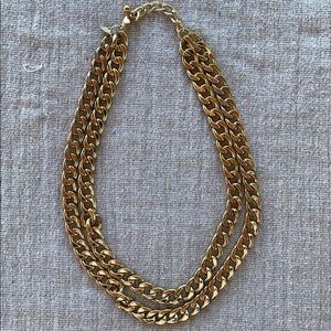 Gold Double Chain Necklace (Needs new clasp)